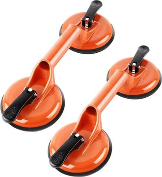OEM 2 Piezas De Ventosa De Vidrio, Elevador De Ventosa De Aluminio, Elevador De Vac&iacute;o De 105 Kg, Elevador De Ventosa De Vidrio De 118 Mm Con Ventosas Dobl