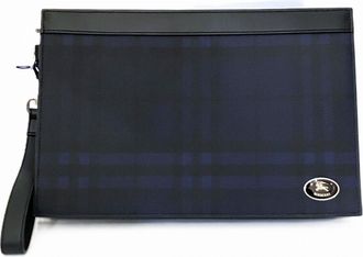 Burberry Navy Clutch Bag (Pre-Owned)