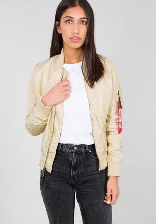 Alpha Industries Bomberjacke ALPHA INDUSTRIES MA-1 TT Light W, Damen, Gr. XS, braun (caramel), Obermaterial: 100% Nylon, Futter: 100% Nylon, Jacken Bomberjacke