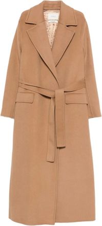 Vicolo Cappotto con cintura - Marrone