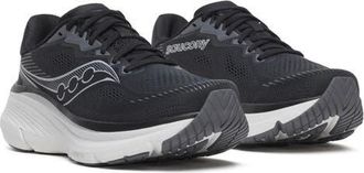Saucony Guide 19 Running Shoe in Black/Silver at Nordstrom, Size 7 Wide Calf