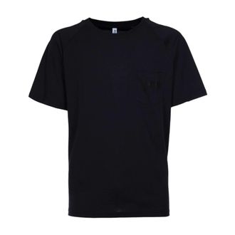 Moschino Tops, Heren, Zwart, L, Katoen, Logo Swim T-Shirt