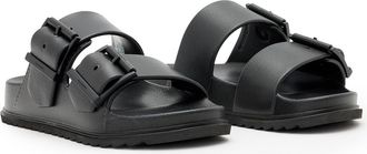 AllSaints Sian Two-Strap Sandal in Black at Nordstrom, Size 10Us