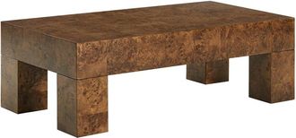 Safavieh Couture Betharose Burl Wood Coffee Table
