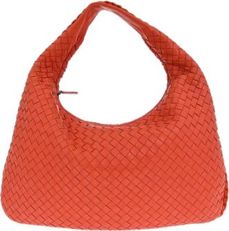 Bottega Veneta Veneta Hobo Intrecciato Nappa Pink Leather Handbag (Pre-Owned)