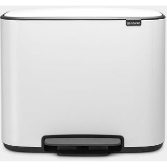 Brabantia 121005 - Poubelle Bo Pedal Bin, 3 X 11 Litres, Blanc