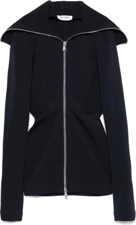 The Attico Abito corto con zip - Blu