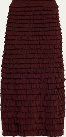 Ulla Johnson Mimi Ruffled Midi Skirt