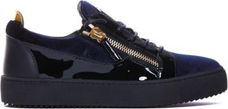 Giuseppe Zanotti Stijlvolle Sneakers voor Mannen en Vrouwen - Heren - Sneakers - Blauw - 45 EU - Leer - Schoenen
