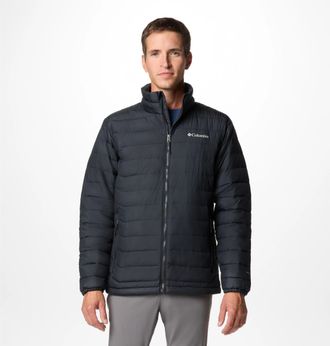 Columbia Steppjacke COLUMBIA Powder Lite II Jacket, Herren, Gr. XXL, schwarz, Web, Obermaterial: 100% Polyester. Futter: 100% Polyester. Wattierung: 100% Polye