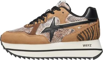 W6YZ Deva W. Sneaker - Dames - Sneakers - Bruin - 39 EU - Su&egrave;de - Schoenen