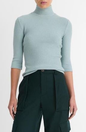 Vince Rib Turtleneck Sweater in H Capri at Nordstrom Rack, Size X-Small