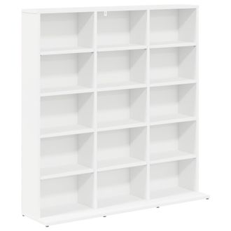 vidaXL Cabinet Para Cds Blanco 96 X 23,5 X 97,5 Cm Vidaxl