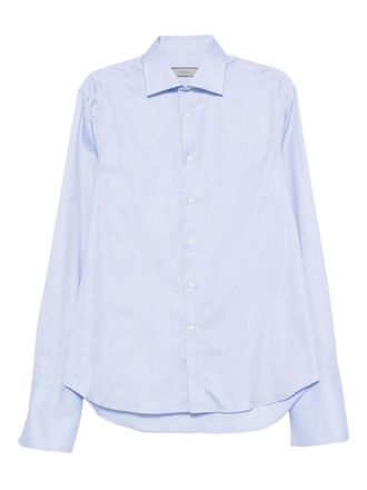 Canali Katoenen overhemd met lange mouwen - Blauw