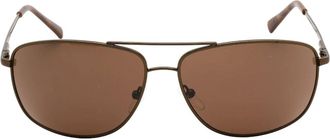 Calvin Klein Womens Calvin Klein Brown Lens Brown Sunglasses - Size: ONE size
