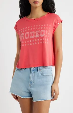 Daydreamer Rodeo Swing Muscle T-Shirt in Deep Sea Coral at Nordstrom, Size X-Small