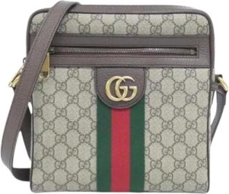 Gucci Pre-owned Cross Body Bags, female, Beige, Size: ONE SIZE Pre-owned GG Supreme Shoulder Bag