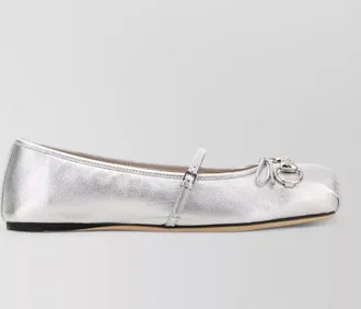 Gucci leather ballerina shoes