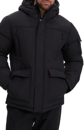 Noize Midweight Hooded Puffer Jacket in Black at Nordstrom Rack, Size Medium R