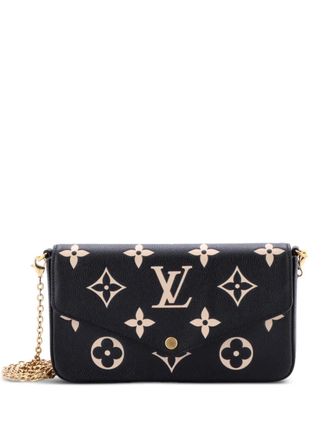Louis Vuitton Felicie Pochette Bicolor Monogram Empreinte Giant crossbody bag - Nero