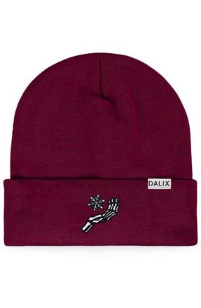 Dalix Chill Touch Beanie in Maroon at Nordstrom