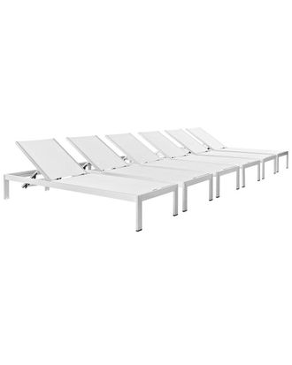 ModWay Shore Set Of 6 Outdoor Patio Chaise Loungers