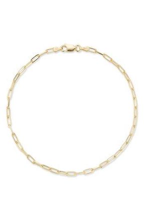 Glaze Jewelry Paper Clip Chain Bracelet in Gold at Nordstrom Rack, Size 8