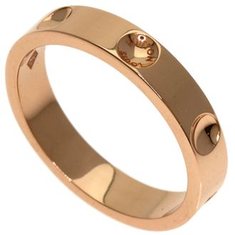 Louis Vuitton Pink Gold (18K) Band Ring (Pre-Owned)