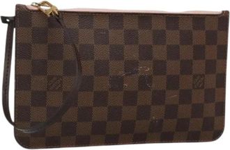 Louis Vuitton Pre-owned Canvas Pouch - Dames - Vintage Clutch - Bruin - ONE Size - Vintage