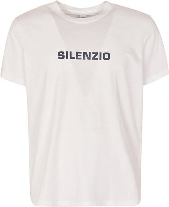 Aspesi T-Shirts, male, White, L, Silenzio Cotton Jersey T-shirt White
