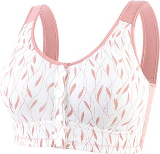 Generic Lace Bralettes for Women Wireless Bras for Women UK Lace Floral Bralette Everyday Bra Full Coverage Wide Strap Solid Bras Breathable Lightweight Summe