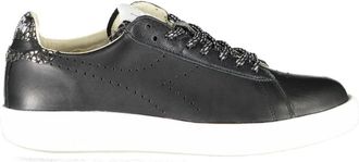 Diadora Sportieve Veterschoenen Zwart Contrastdetails - Dames - Sneakers - Zwart - 36 EU - Schoenen