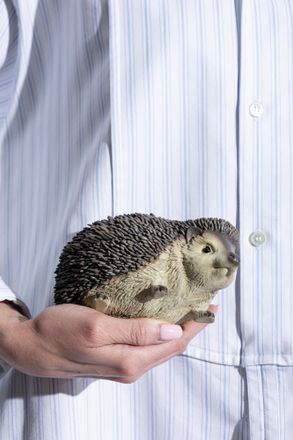 J.W.Anderson Clutch Bag With A Hedgehog Motif, Womens, Grey