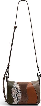 Radley London Westwell Lane - Patchwork Small Flapover Crossbody Bag in Coffee at Nordstrom