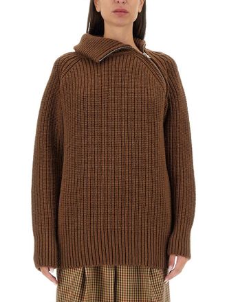 Dries Van Noten Zip-Closure Regular Fit Shirt With Structured Collar