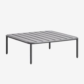 Sklum Sklum - Mesa De Centro Para Jard&iacute;n Cuadrada 90x90 Cm En Acero Roubly