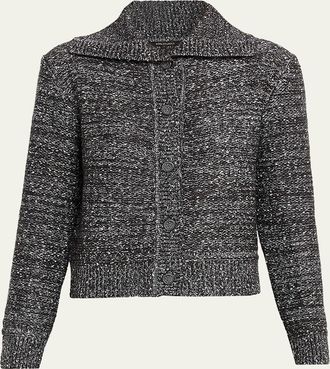 Kobi Halperin Armand Shimmer Melange Knit Sweater