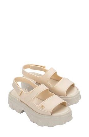 Melissa Ella Move Platform Sandal in Light Beige at Nordstrom Rack, Size 10