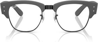 Ray-Ban 52mm Square Optical Glasses in Black Grey at Nordstrom