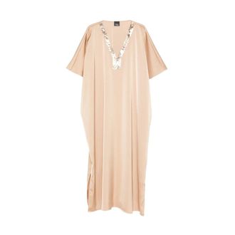 Marina Rinaldi Maxi Dresses, female, Beige, Size: M Maxi Dresses