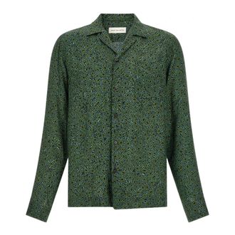 Dries Van Noten Overhemden, Heren, Groen, M, Carlty Shirt