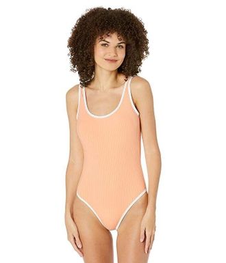 Rip Curl Premium Surf Cheeky One-Piece Womens Orange Stretch Swimwear JDM74