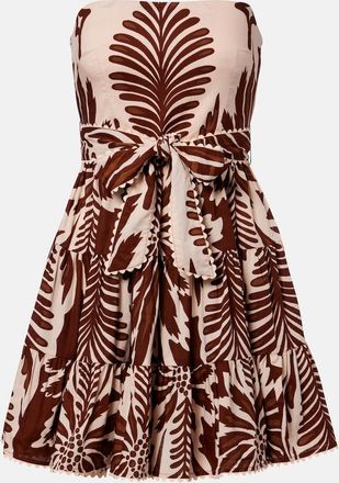 Poupette St Barth Christine cotton bandeau minidress