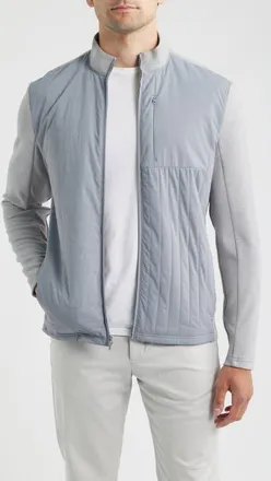 Johnnie-O Mixed Media Jacket in Light Gray at Nordstrom, Size Xx-Large