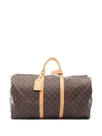 Louis Vuitton 2001 Monogram Keepall 55 travel bag - Brown