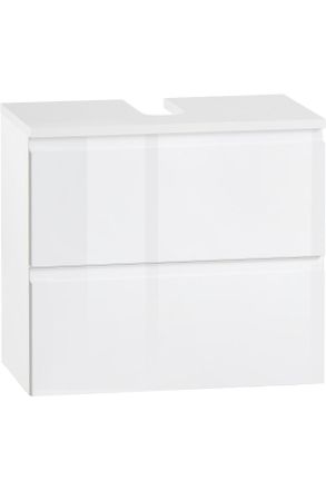 Xora Waschbeckenunterschrank, Wei&szlig;, Holzwerkstoff, 1 Schubladen, 60x53x35 cm, Made in Germany, h&auml;ngend, Badezimmer, Badm&ouml;bel, Waschbeckenunterschr&auml;nke