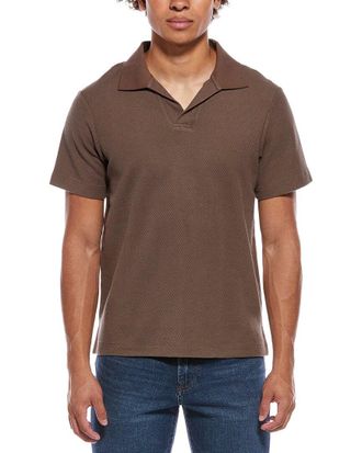 Frame Denim Jacquard Polo Shirt
