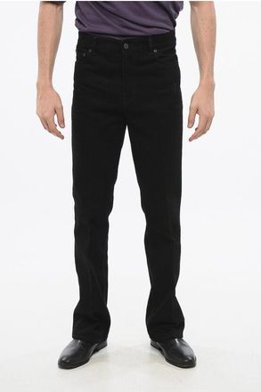 Valentino Dark Washed Jeans with Leather Logo Patch 24cm size 31