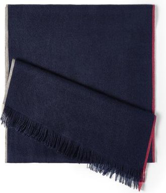 Brunello Cucinelli Scarf with selvedge in Blue at Nordstrom