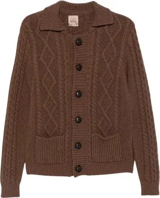 Rakk&igrave; Truien & Vesten, Heren, Bruin, L, Wol, Rakki Cardigan